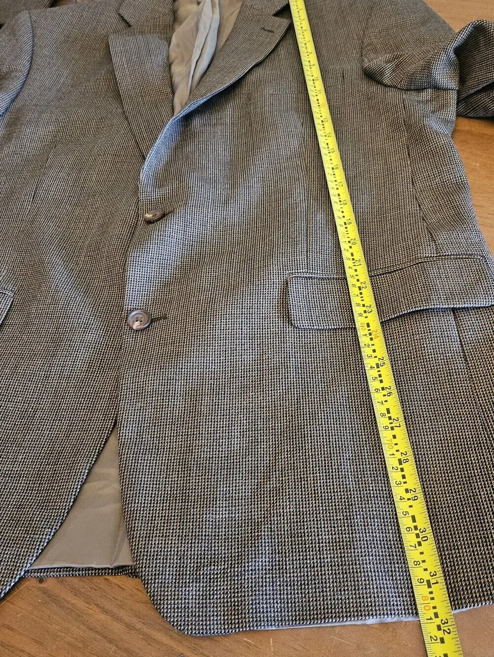 Lauren Ralph Lauren Brown Wool Tweed Men's Blazer Size 43R